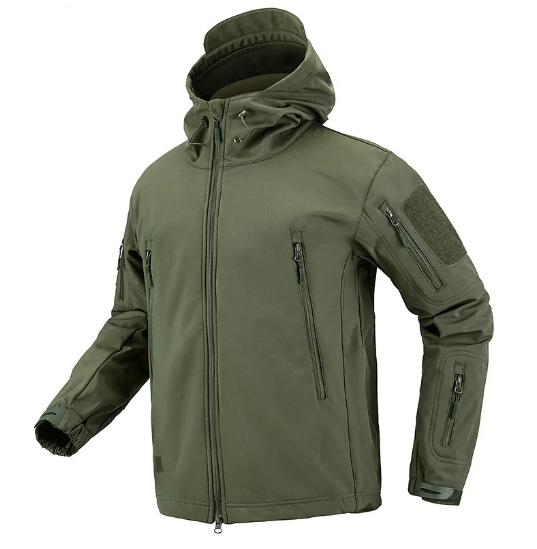 CHAQUETA IMPERMEABLE VERDE MUSGO