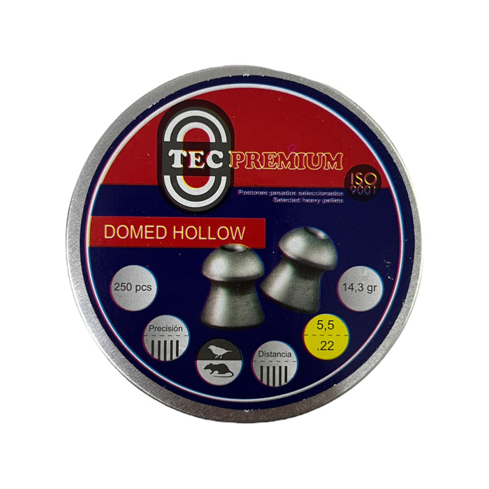POSTÓN TEC PREMIUM DOMED HOLLOW 250PCS 14GR