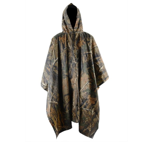 PONCHO O CAPA PARA LLUVIA CAMUFLADO