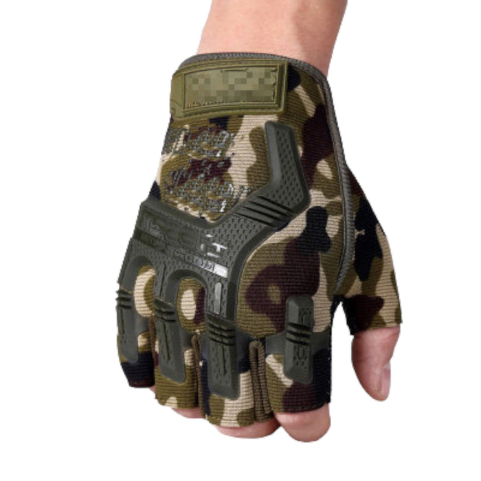 GUANTES CORTOS MODELO MILITAR CAMO