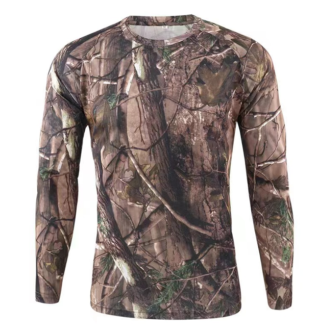 POLERA CAMUFLADA OSCURA MANGA LARGA XXL