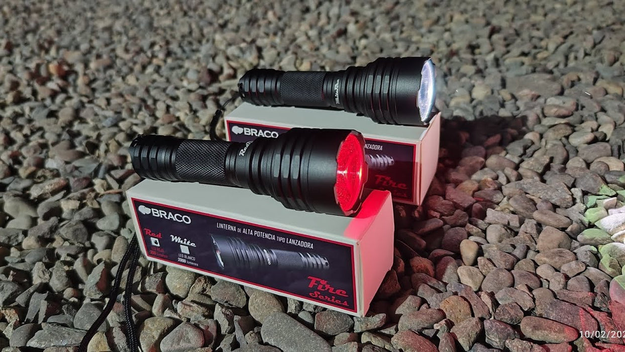 LINTERNA BRACO FIRE LUZ ROJA