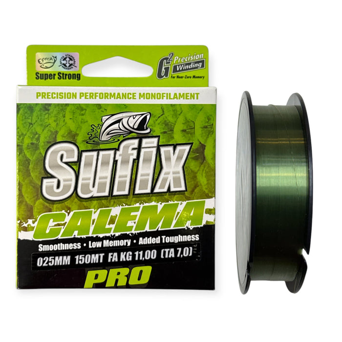 NYLON SUFIX CALEMA 0.25MM VERDE 150 METROS