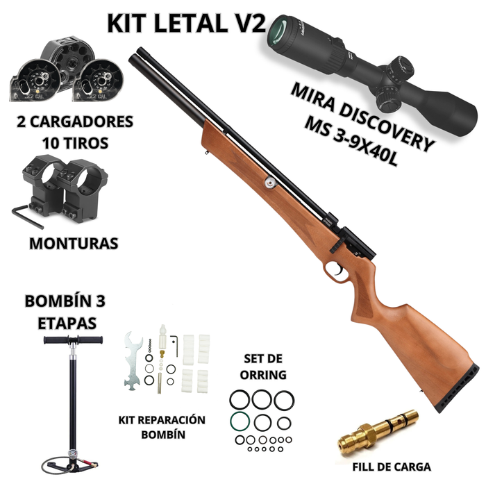 KIT RIFLE PCP LETAL V2 5.5