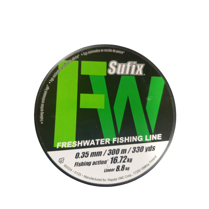 NYLON SUFIX FRESHWATER 0.35MM CLARO 300 METROS