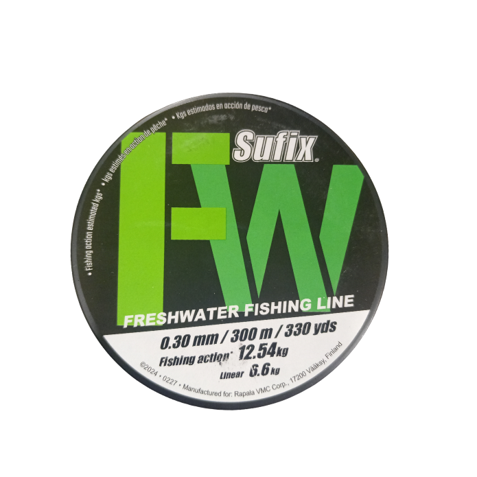 NYLON SUFIX FRESHWATER 0.30MM CLARO 300 METROS