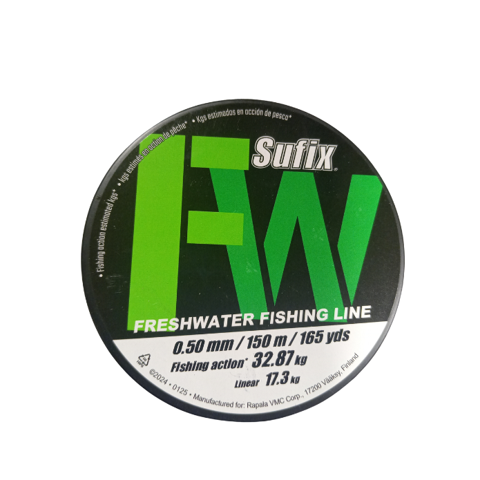 NYLON SUFIX FRESHWATER 0.50MM CLARO 150 METROS