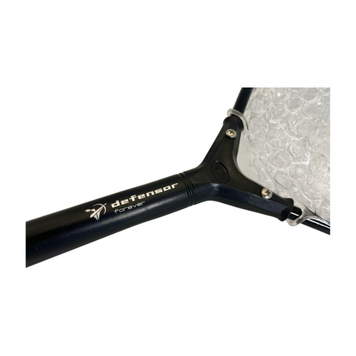 CHINGUILLO DE PESCA MALLA SILICONA NEGRO CON BLANCO