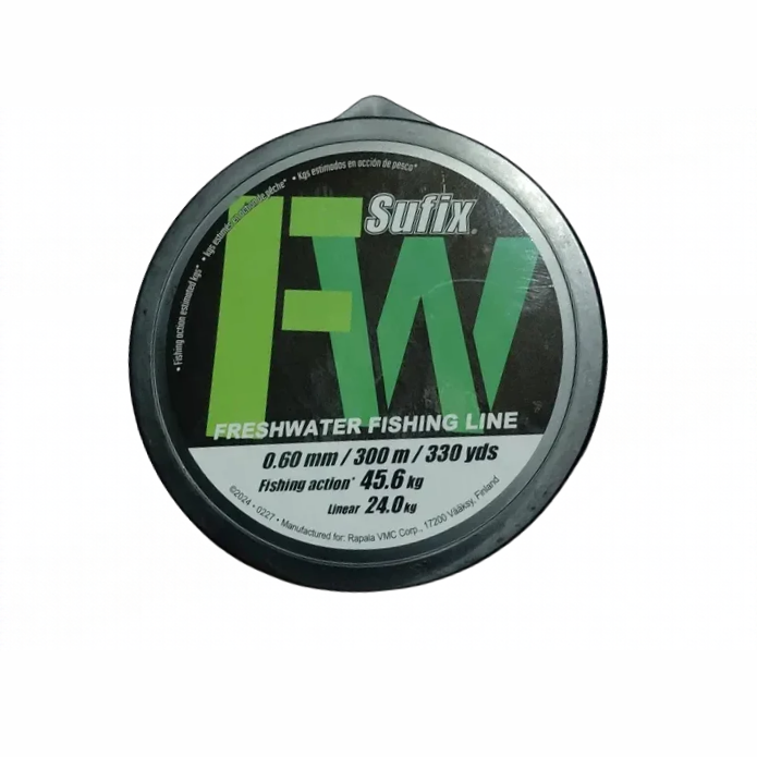 NYLON SUFIX FRESHWATER 0.60MM CLARO 300 METROS