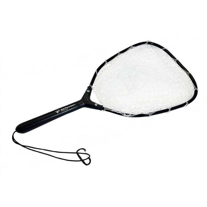 CHINGUILLO DE PESCA MALLA SILICONA NEGRO CON BLANCO