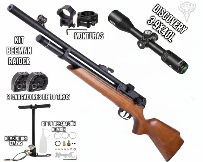 KIT RIFLE PCP BEEMAN RAIDER 5.5