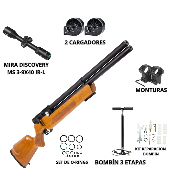 KIT RIFLE PCP LEVIATHAN PS-R2 MADERA 5.5