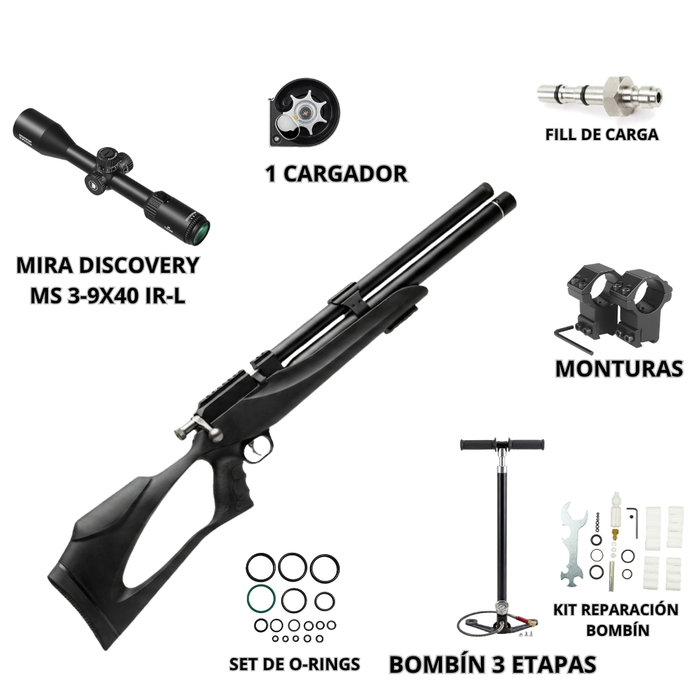 KIT RIFLE PCP M25S 9MM