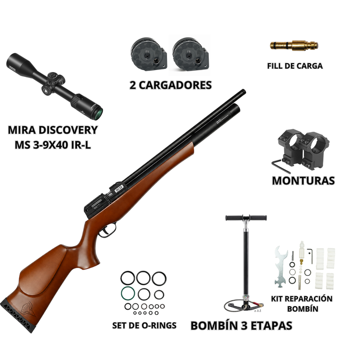 KIT RIFLE PCP QL22 5.5