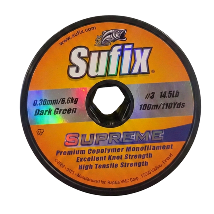 NYLONSUFIX SUPREME 0.30MM VERDE 100 METROS