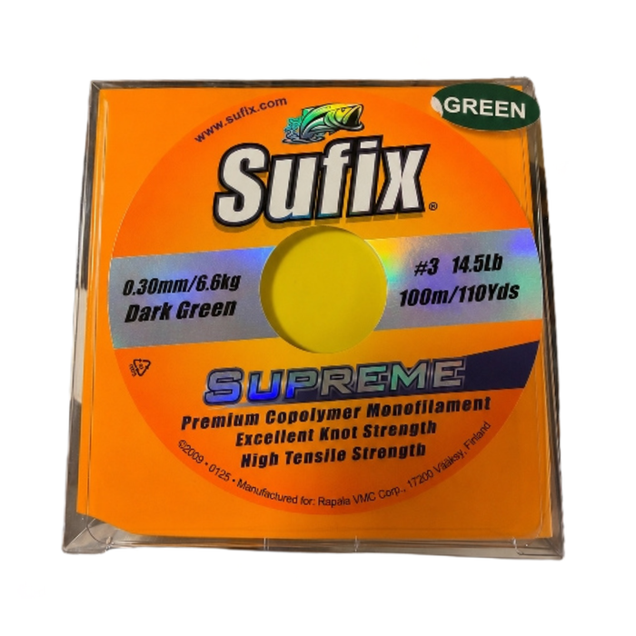NYLONSUFIX SUPREME 0.30MM VERDE 100 METROS