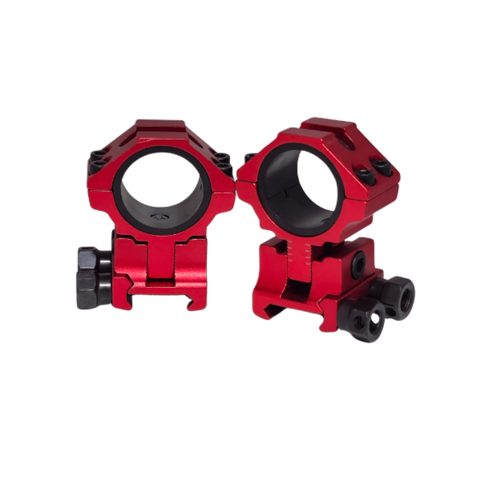 MONTURA COMANDER RIEL 22 AJUSTABLE ROJA