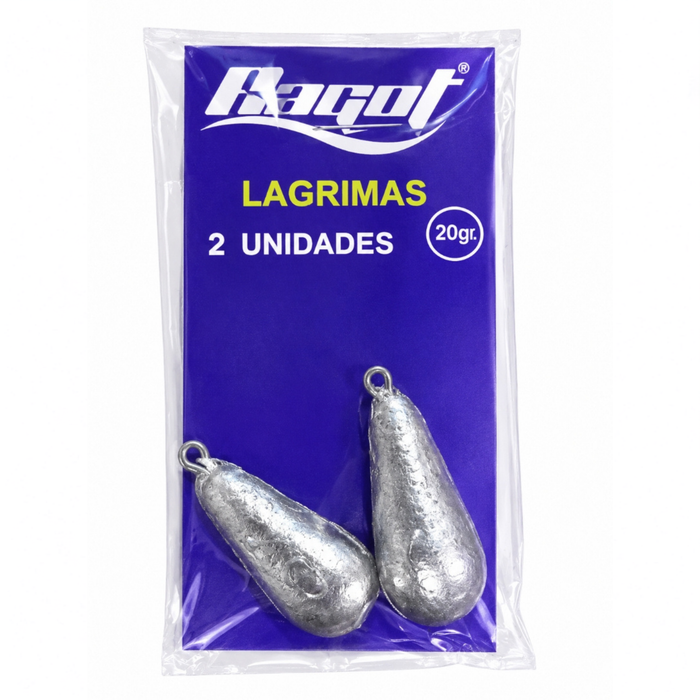 RAGOT PLOMO LAGRIMA 20G SOBRE 2U