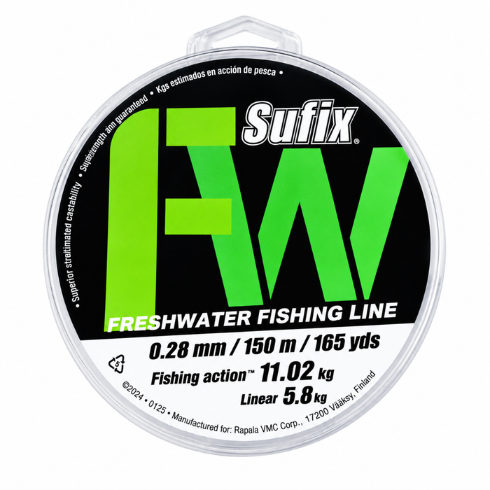 NYLIN SUFIX FRESHWATER 0.28MM CLARO 150 METROS