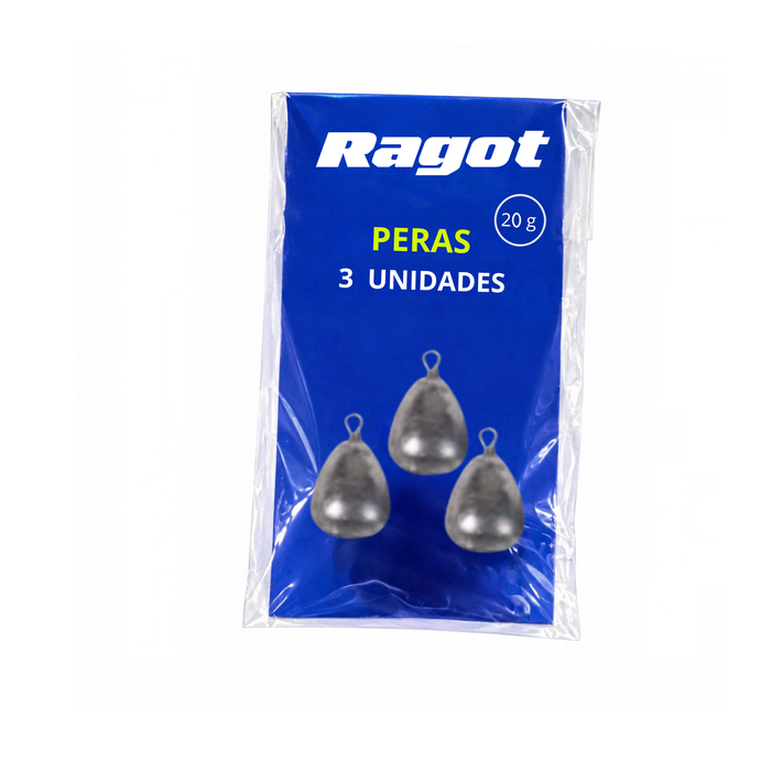 RAGOT PLOMO PERA 20G SOBRE 3U