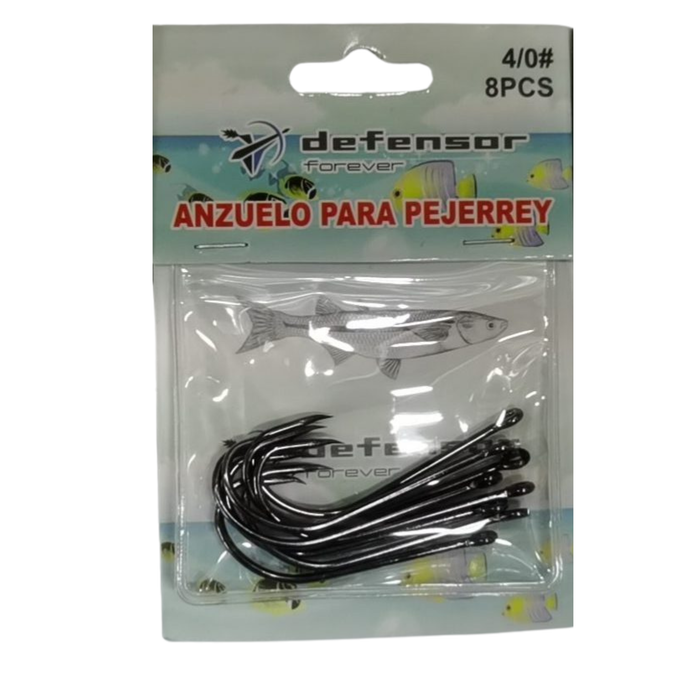 ANZUELO DE PESCA DEFENSOR 4/0 10 UNIDADES
