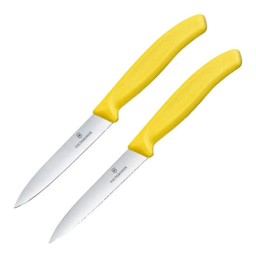 Cuchillo pelador dentado / de verduras Swiss Classic 8 cm, amarillo