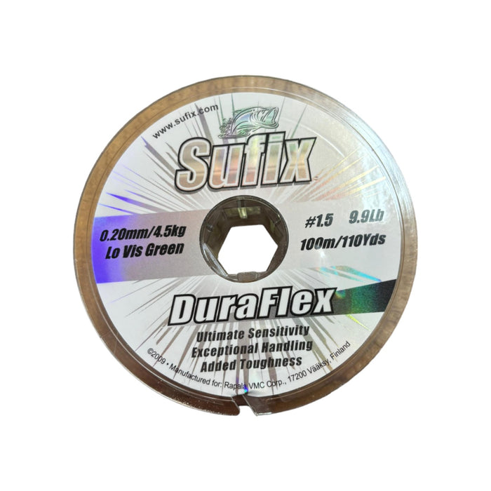 NYLON SUFIX DURAFLEX 0.20MM VERDE 150 METROS