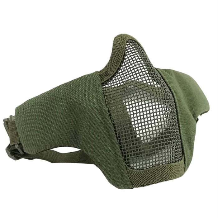 MÁSCARA AIRSOFT MEDIA CARA REJILLA Y TELA