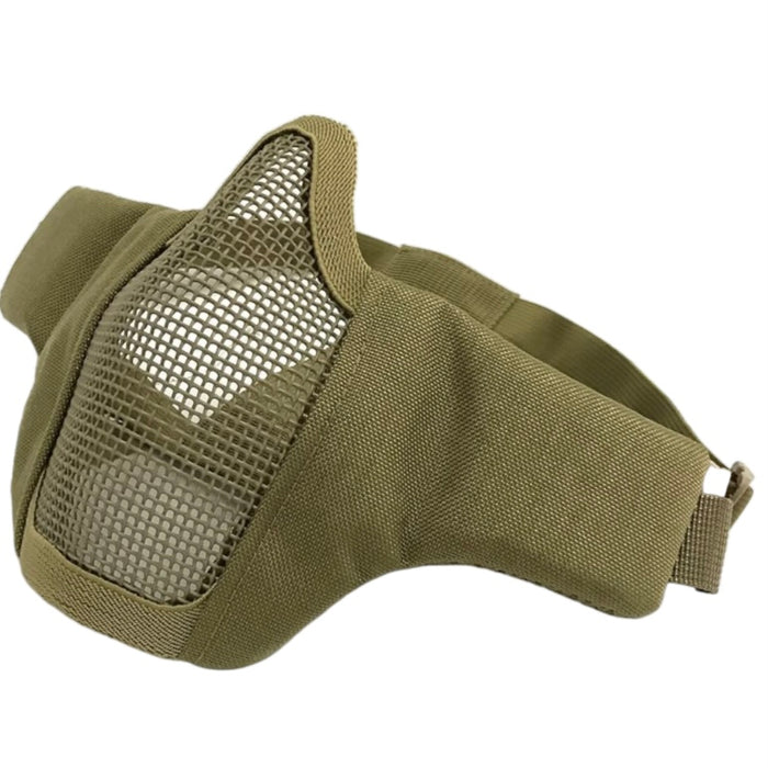 MÁSCARA AIRSOFT MEDIA CARA REJILLA Y TELA