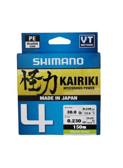 LINEA TRENZADA SHIMANO KAIRIKI 4 0.23MM GRIS 150 METROS