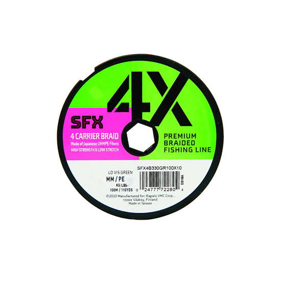 MULTIFILAMENTO SFX 4X 0.205MM VERDE 100 METROS
