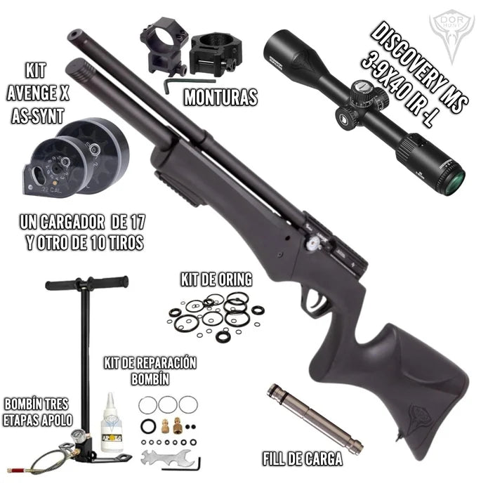 KIT RIFLE PCP AVENGE X1-AS SYNT NE