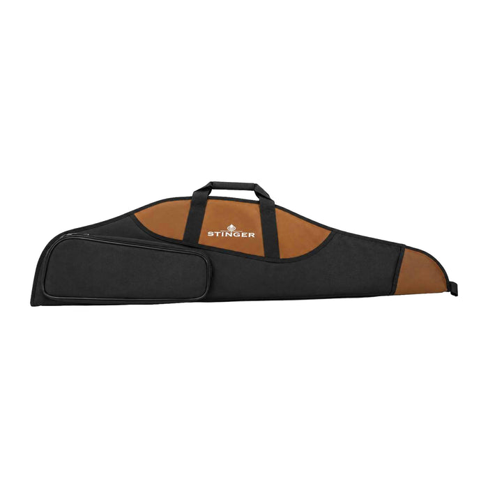 FUNDA STINGER PARA RIFLE CON MIRA 125X25CM NEGRO CAFE