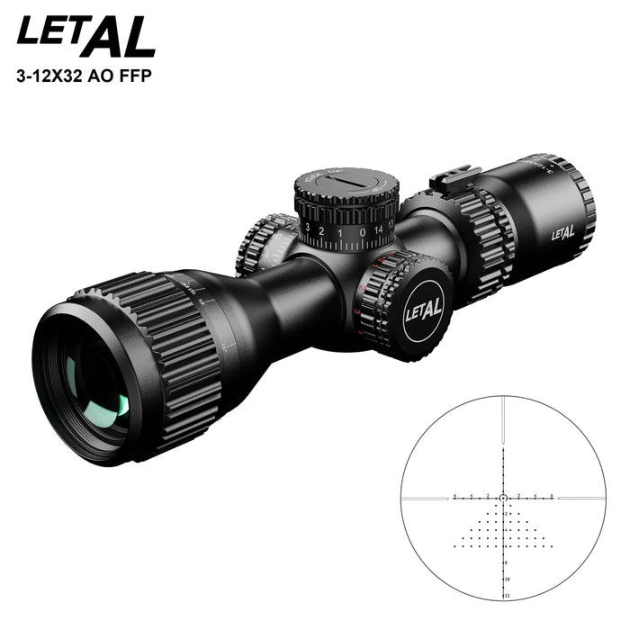 MIRA TELESCÓPICA LETAL 3-12X32 AO FFP
