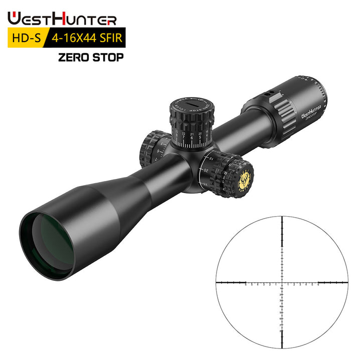 MIRA TELESCOPICA WEST HUNTER HD-S 4-16X44 SFIR SFP ZERO STOP