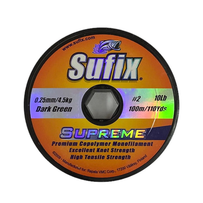 NYLON SUFIX SUPREME 0.25MM VERDE 100M